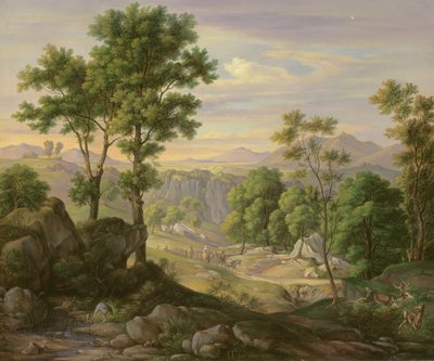 Italienische Landschaft, 1845 von Joachim Faber